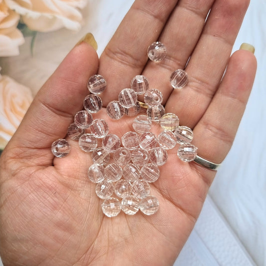 Acrylic Transparent Round Beads