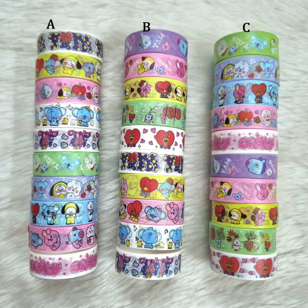 BTS Theme Washi Tape set