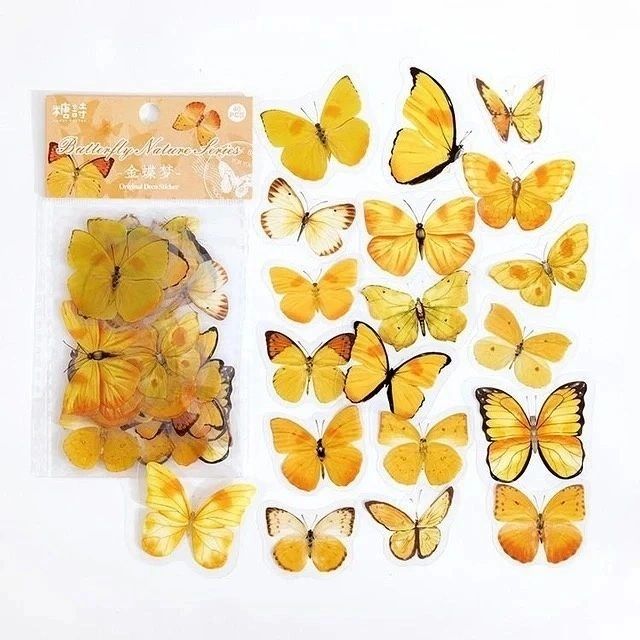 Butterfly PET Stickers (40 Stickers) Size - 40*50mm