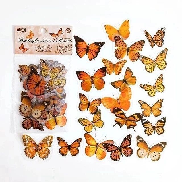 Butterfly PET Stickers (40 Stickers) Size - 40*50mm