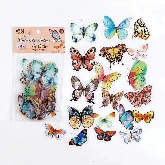 Butterfly PET Stickers (40 Stickers) Size - 40*50mm