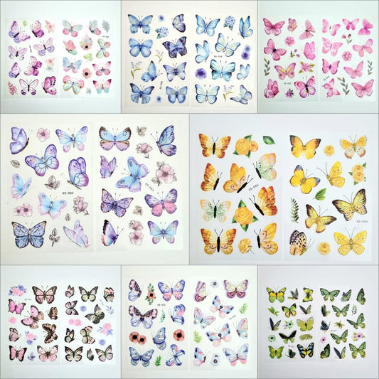 Butterfly PET stickers