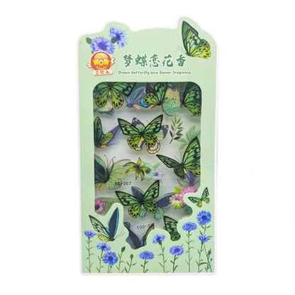 Butterfly PET stickers