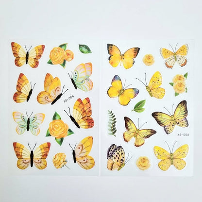 Butterfly PET stickers