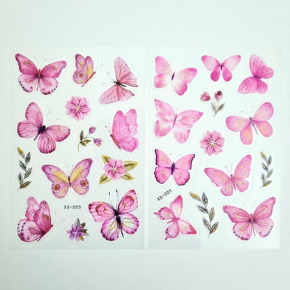 Butterfly PET stickers