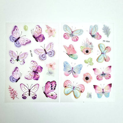 Butterfly PET stickers
