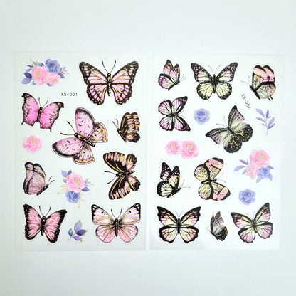 Butterfly PET stickers