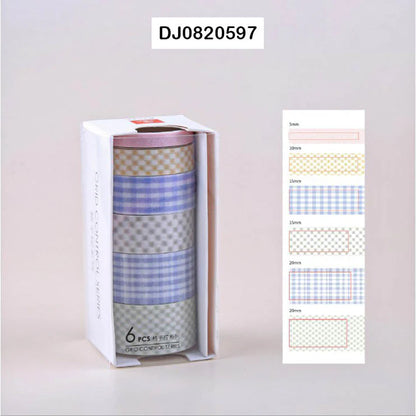 Grid Washi Tapes (Set if 6)