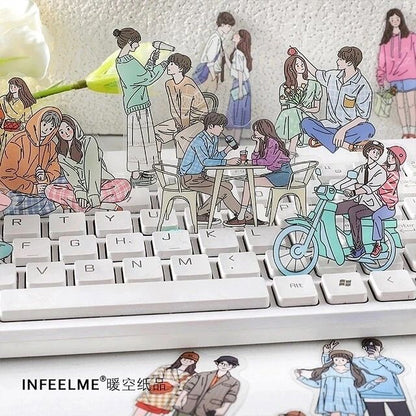 Couple Stickers Set | 20pcs (10 designs) | Size - 90*140mm