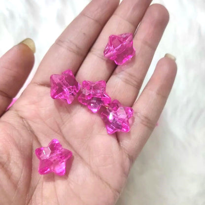 Acrylic Crystal Star Beads