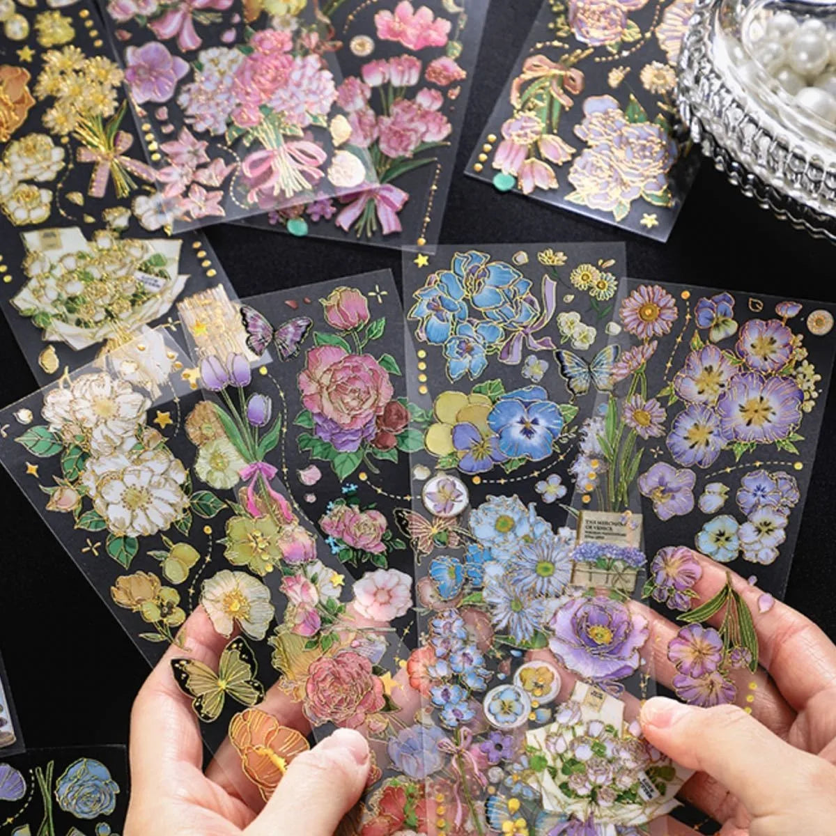 Dazzling Flowers Stickers