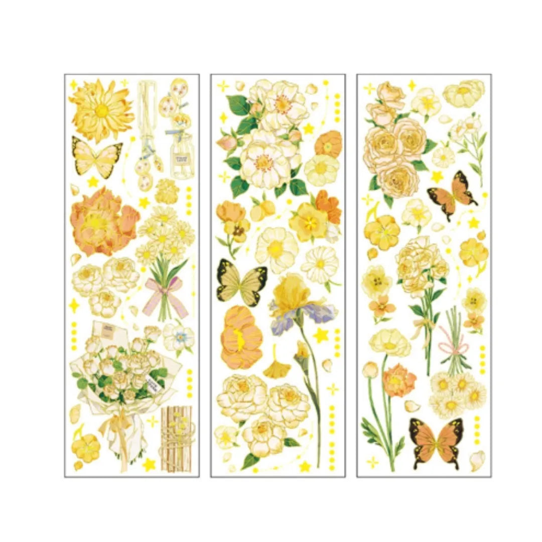 Dazzling Flowers Stickers