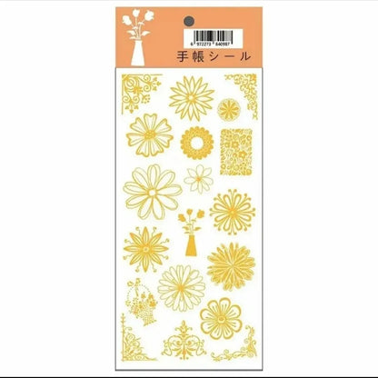 Golden Foil Stickers (set of 4)