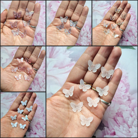 Acrylic Mini Butterfly Beads