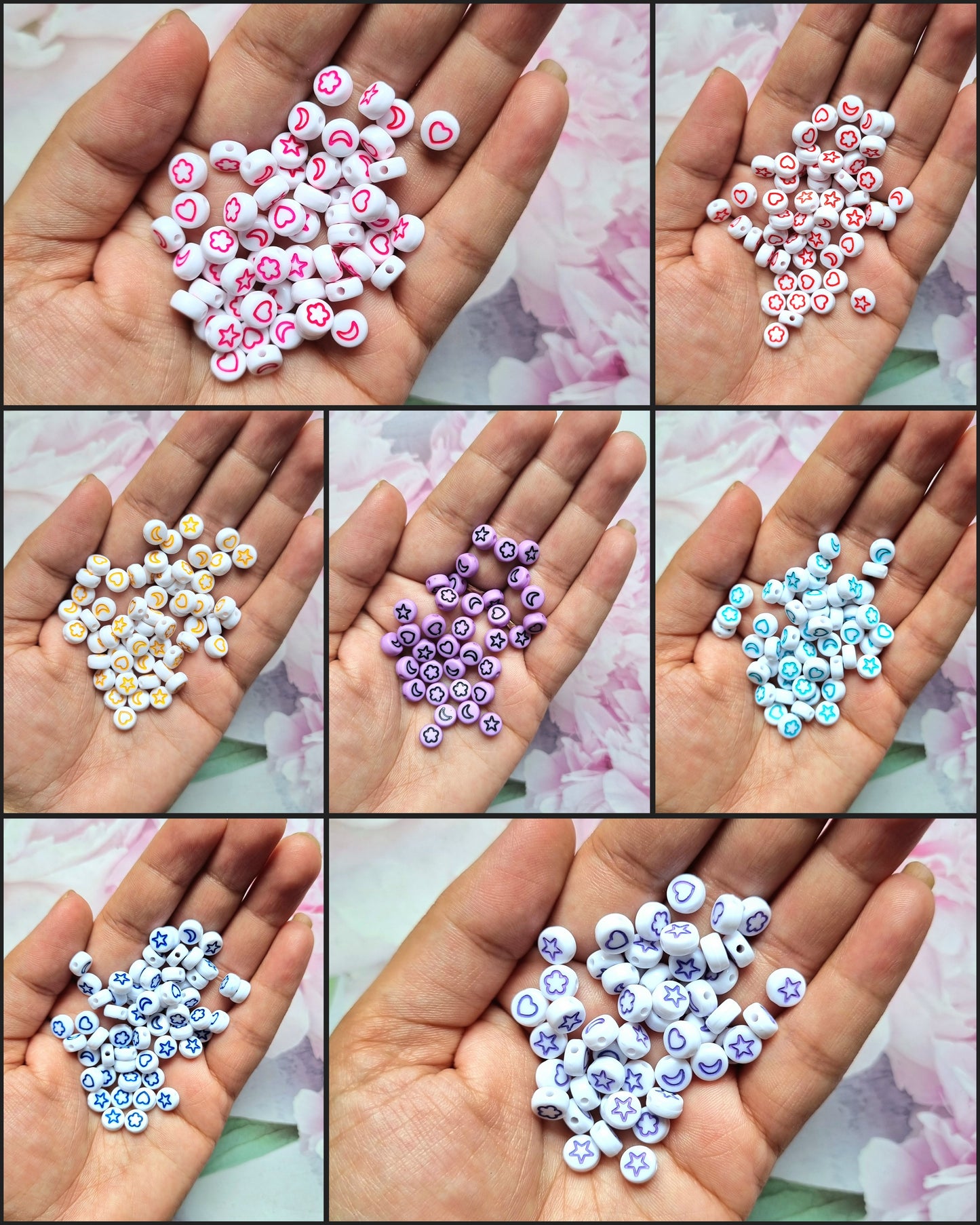 Acrylic Mix Shape Beads