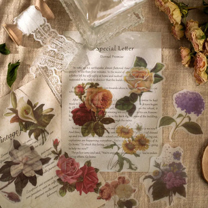 Washi Flower Stickers