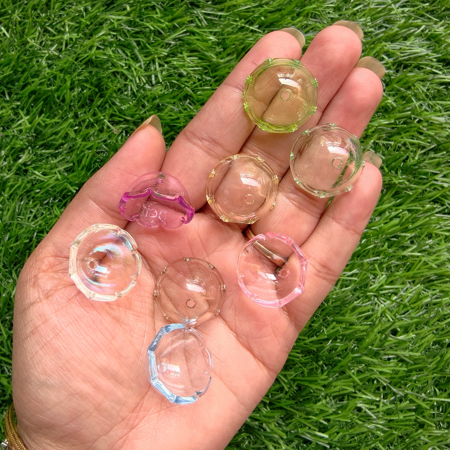 Acrylic Colorful Jelly Fish Caps