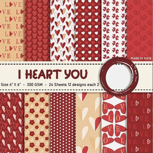 Paper Pack - I Heart You