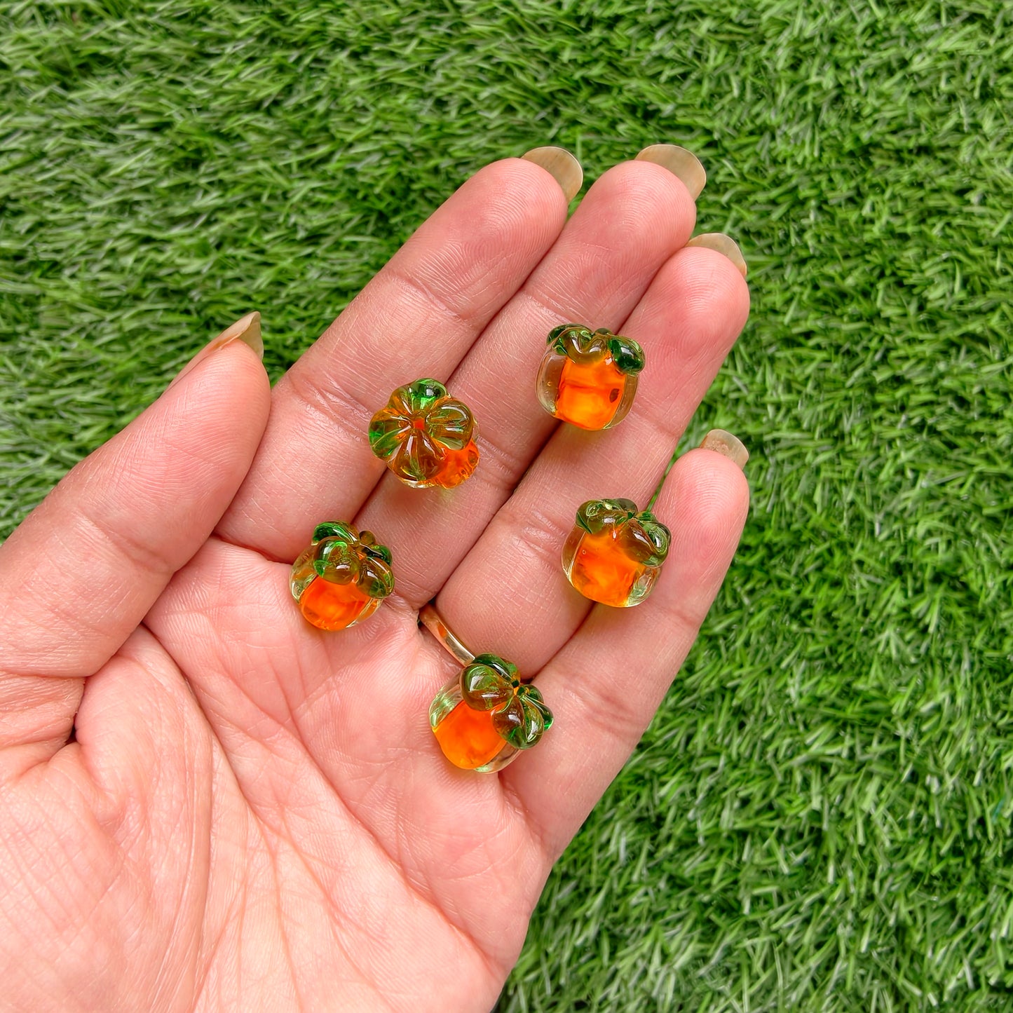 Lampwork Glass Beads - Persimmon Fruit
