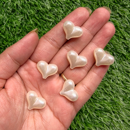 Acrylic Puffy Heart Beads