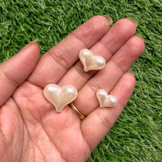 Acrylic Puffy Heart Beads