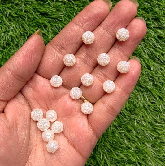 Acrylic Rose Beads