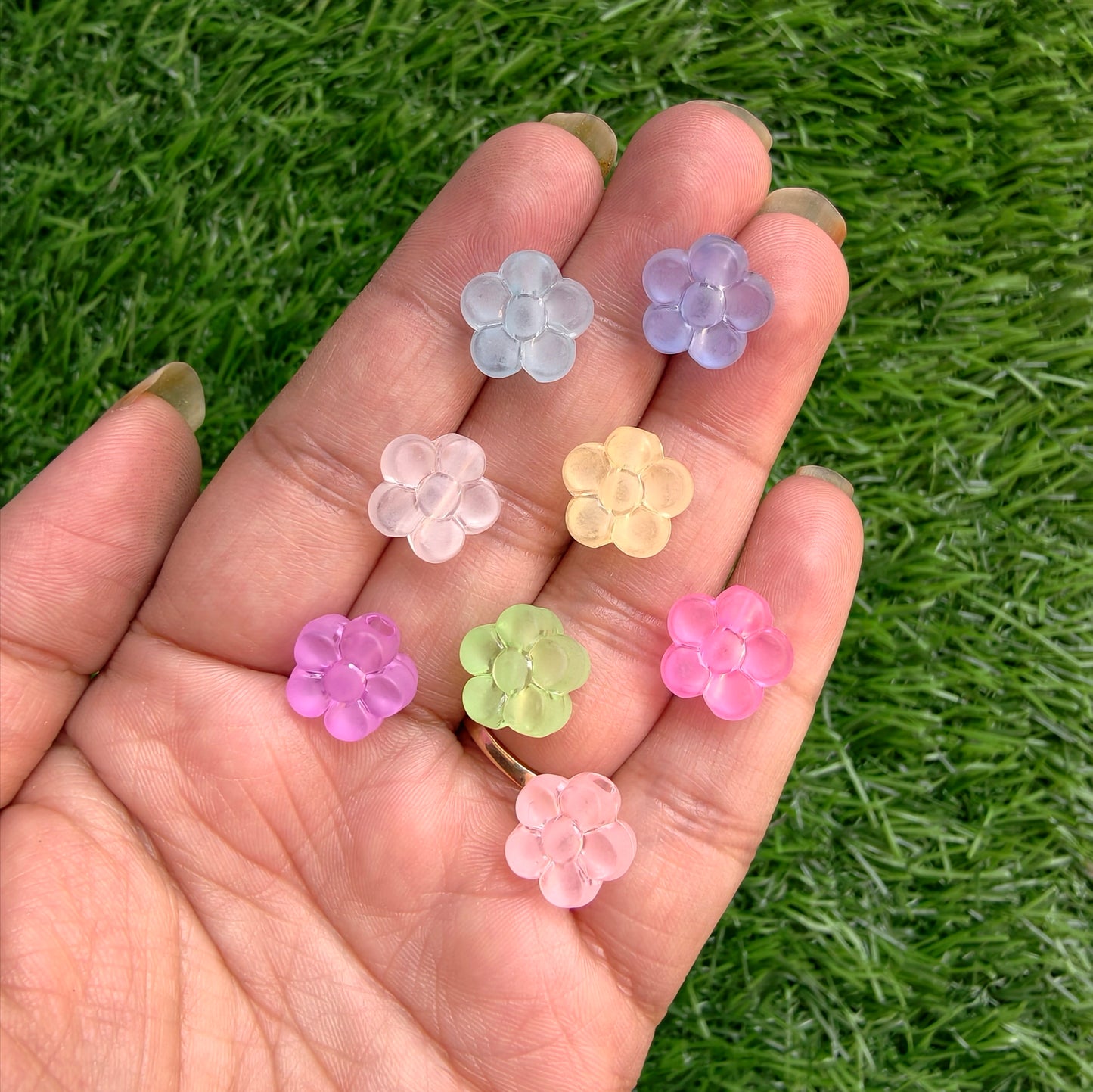 Acrylic Frost Flower Beads