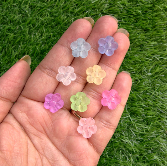 Acrylic Frost Flower Beads