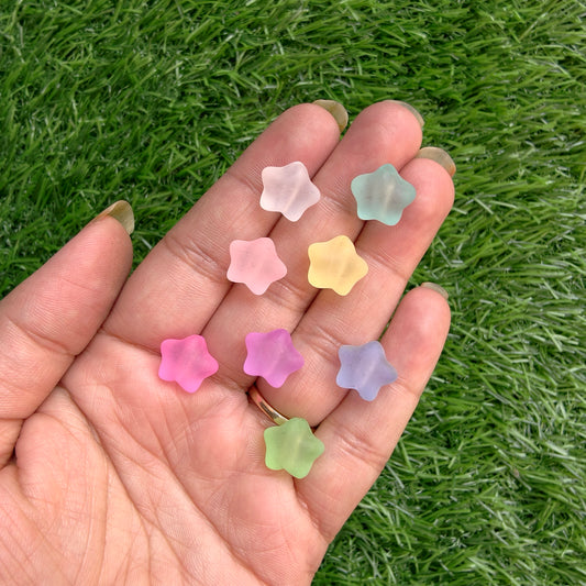 Acrylic Frost Star Beads