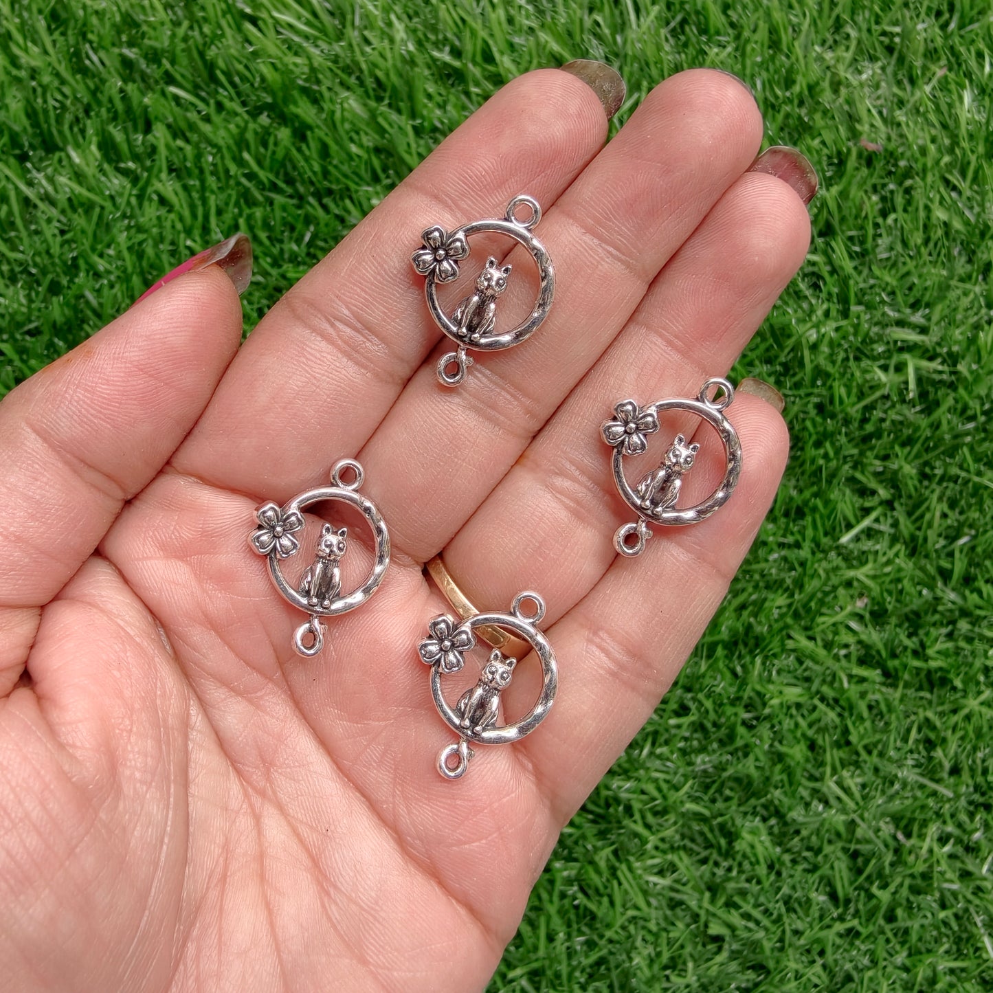 Metal Charms - Cat