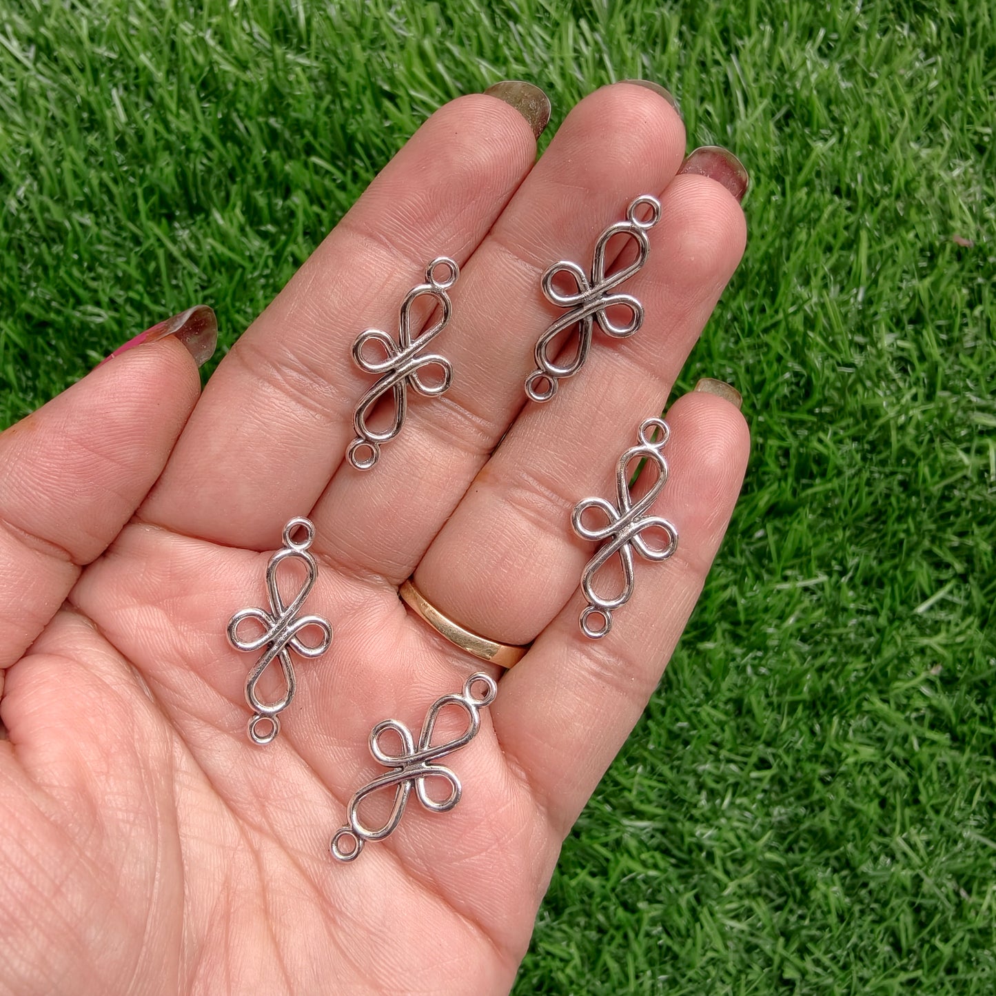 Metal Charms - Infinity Knot Connector