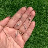 Metal Charms - Lightning bolt