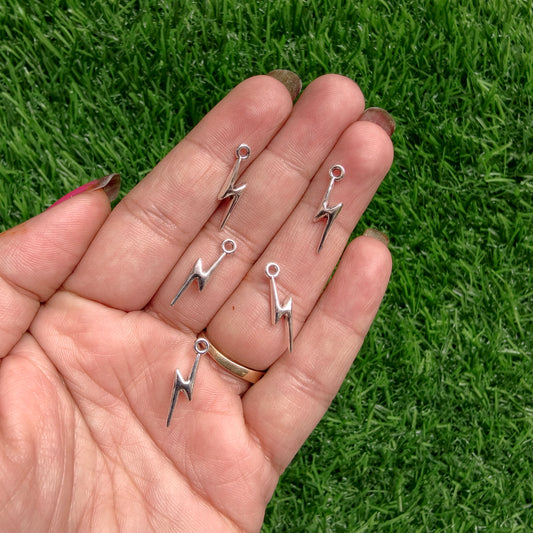 Metal Charms - Lightning bolt