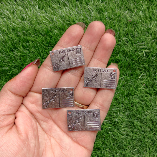 Metal Charms - Postcard