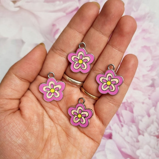 Enamel Charms - Flower