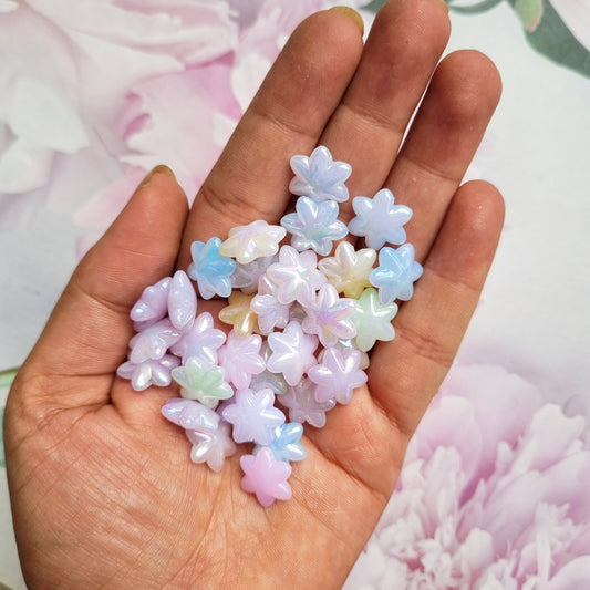 Acrylic Shaded Flower Beads