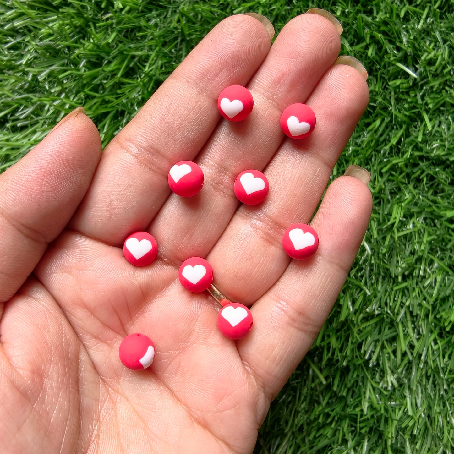 Polymer Beads - Heart