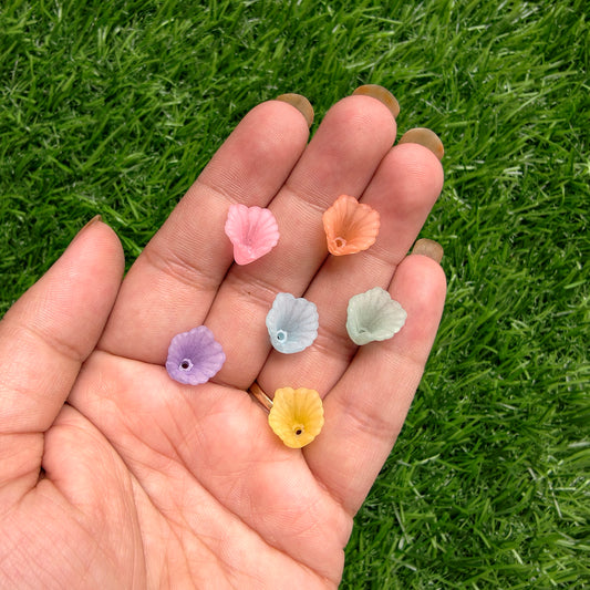 Acrylic Frost Bell Flower Caps