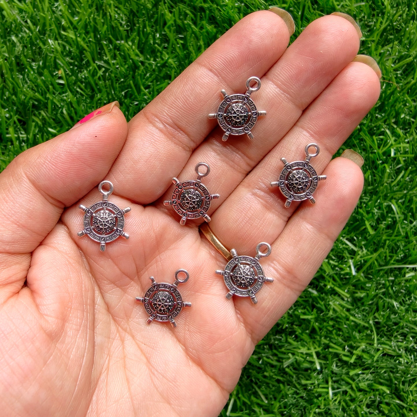 Metal Charms - Wheel
