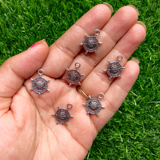 Metal Charms - Wheel