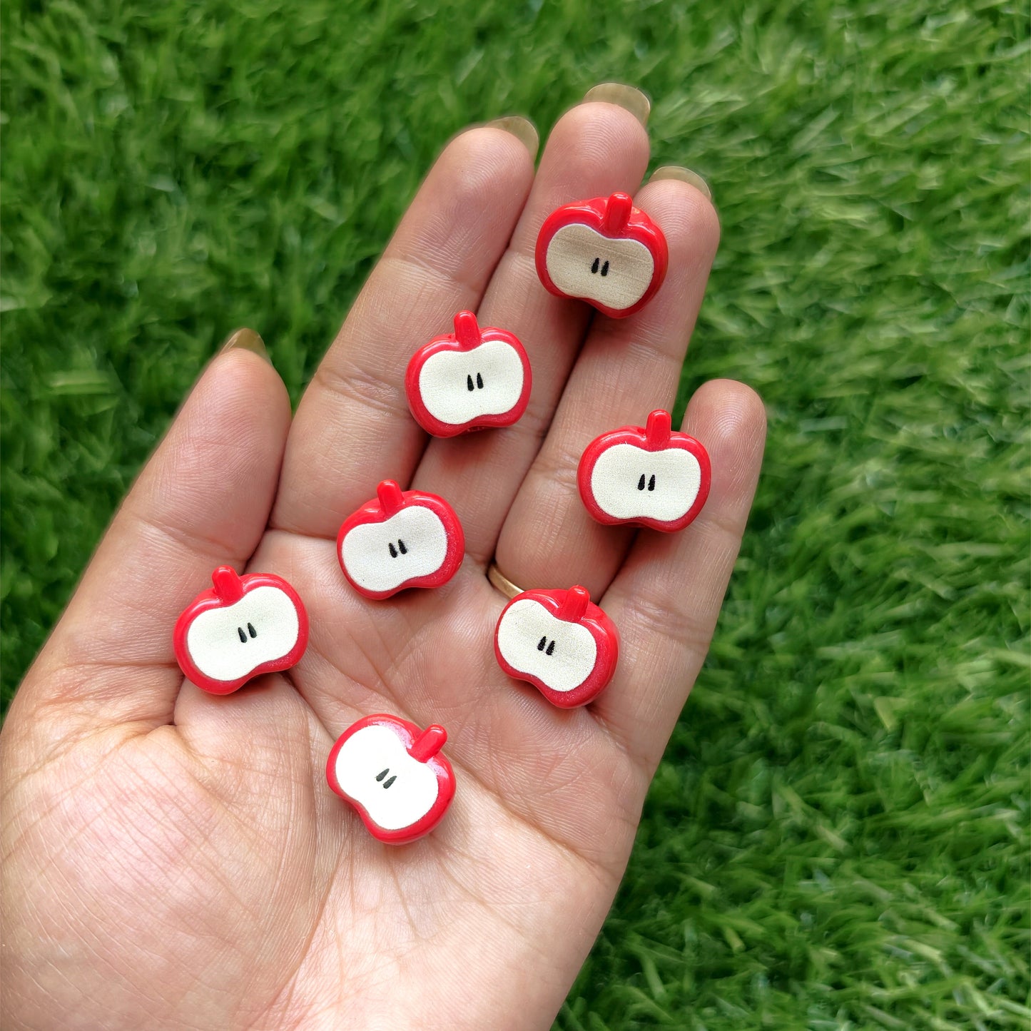 Acrylic Apple Beads