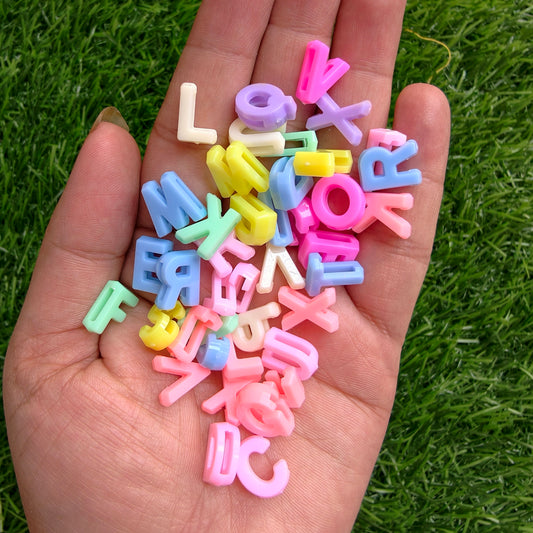 Acrylic Alphabet Beads