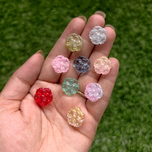 Glass Flower Beads