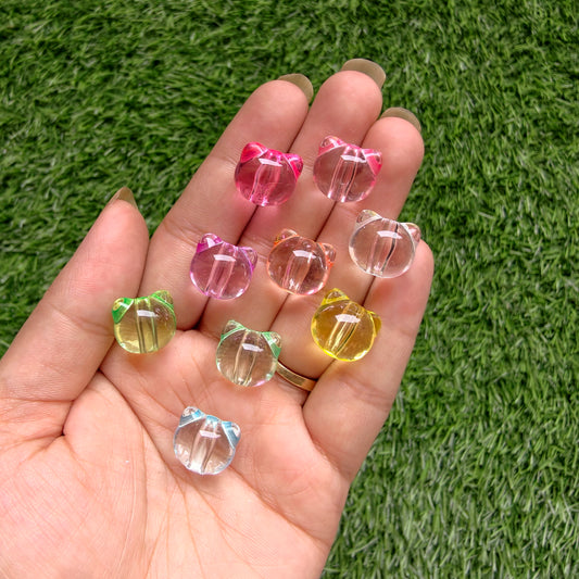Acrylic Transparent Bear Beads