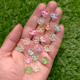 Acrylic Transparent Clover Beads