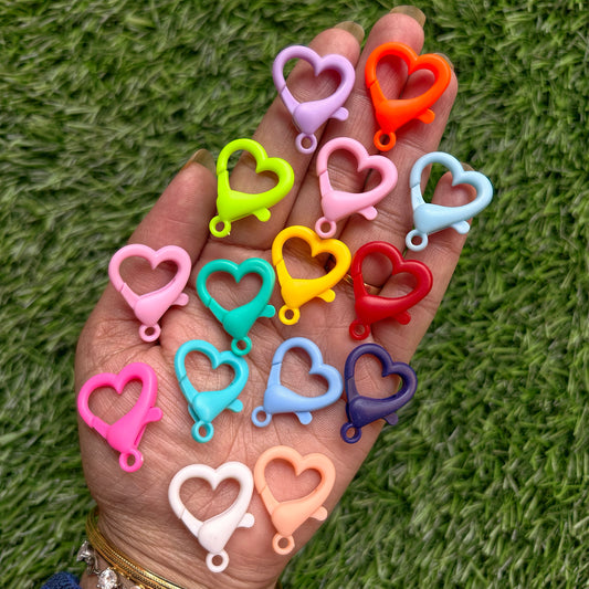 Acrylic Heart Shape Lobster Hook