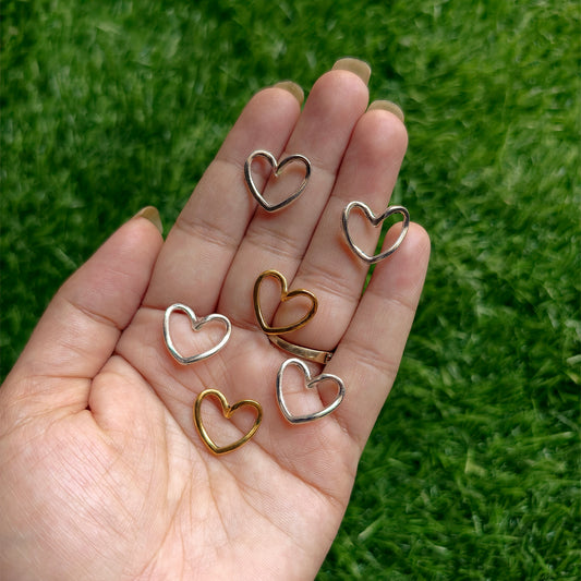 Metal Charms - Heart Ring