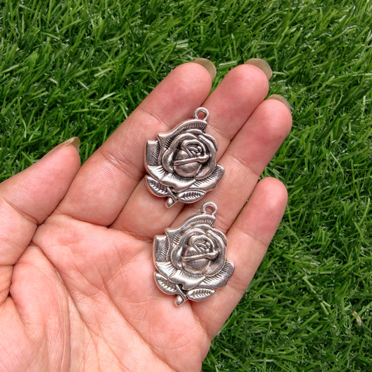 Metal Charms - Rose