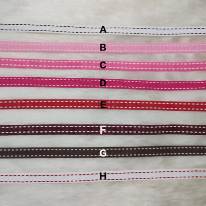 Stitched Gross Grain Ribbon 10mm