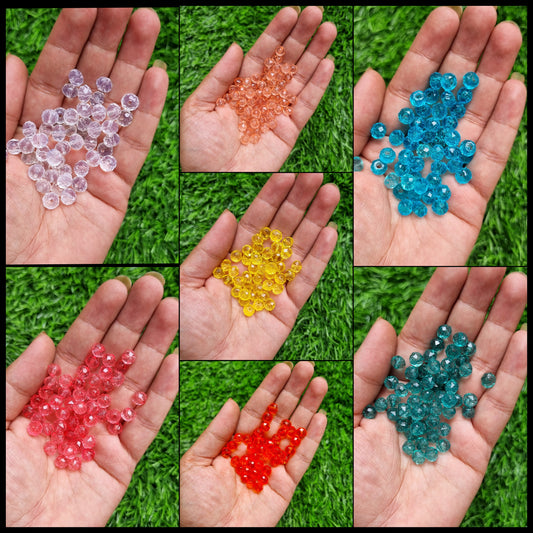 Acrylic Diamond-Cut Bead 8mm